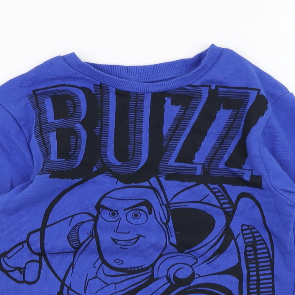George Boys Blue  Cotton Pullover Sweatshirt Size 3-4 Years  Pullover - Toy Story