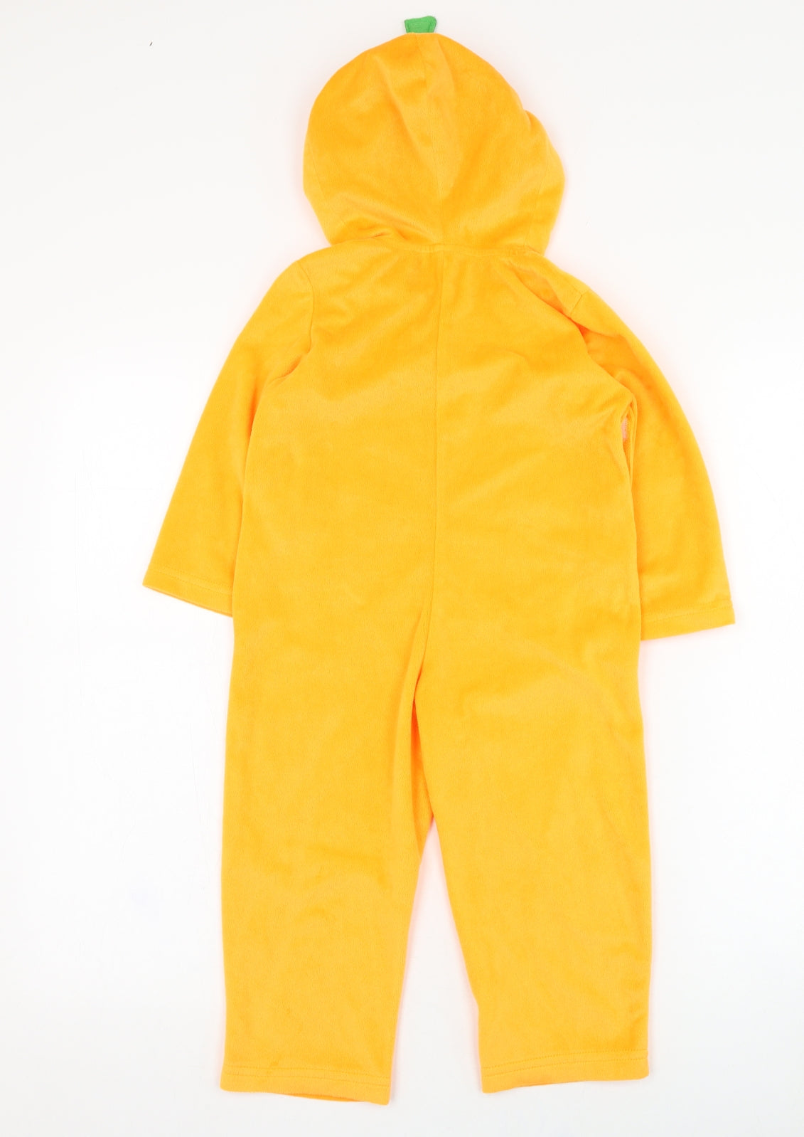 George Boys Orange Solid Polyester  One Piece Size 2-3 Years  Hook & Loop - Pumkin