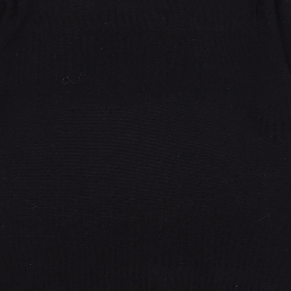 Annabelle Womens Black Geometric Acrylic Pullover Sweatshirt Size M  Pullover