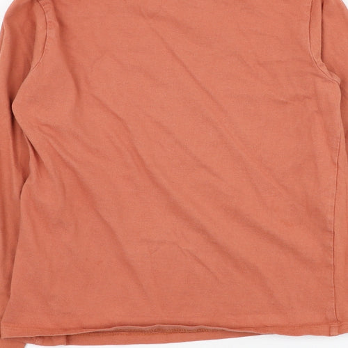Primark Girls Orange  Cotton Basic T-Shirt Size 7-8 Years Off the Shoulder Pullover - J'adore