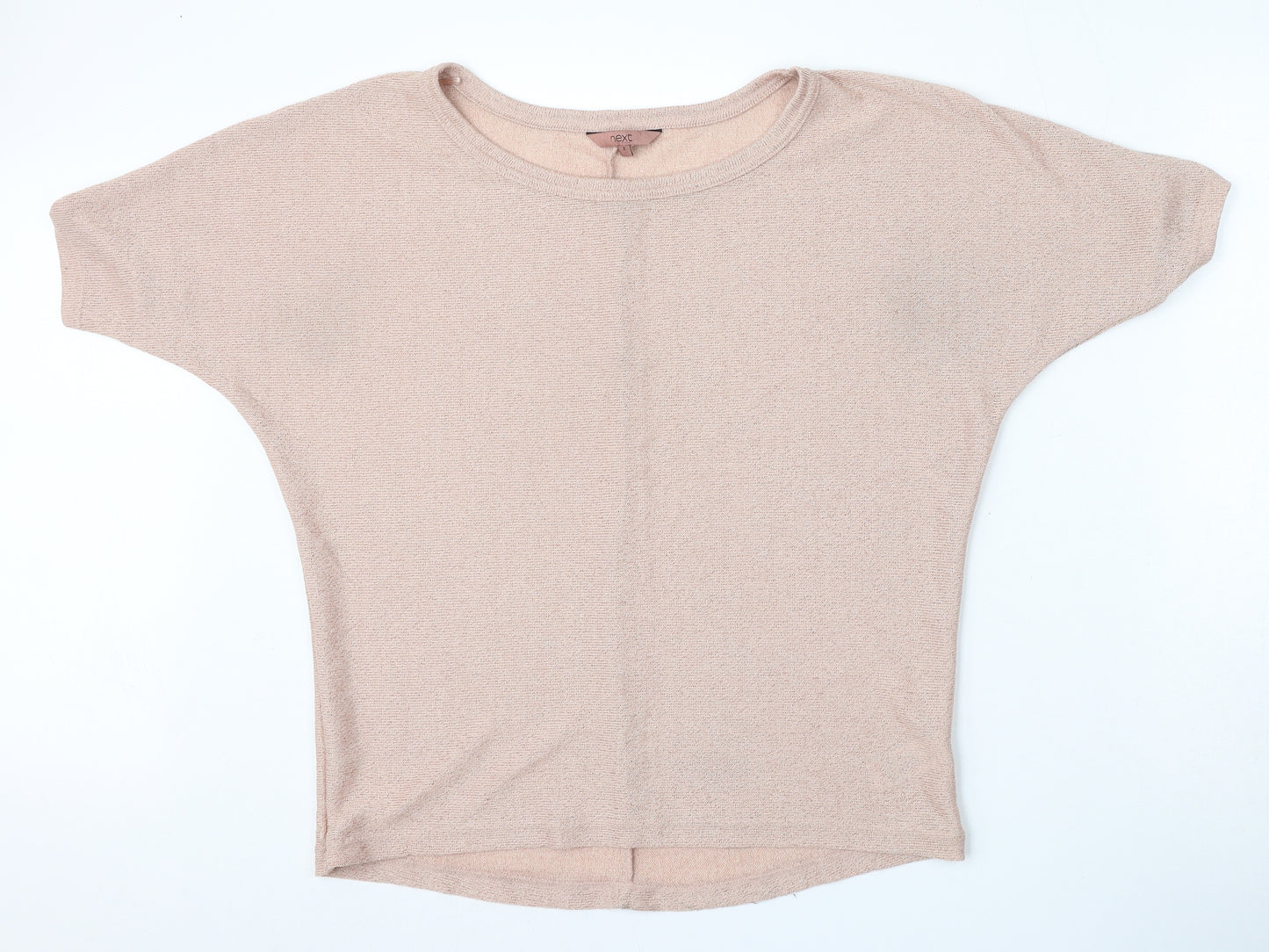 NEXT Womens Pink Round Neck  Viscose Pullover Jumper Size 8