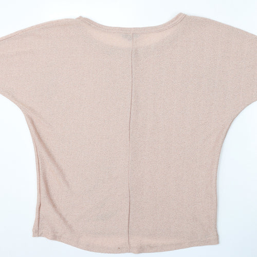 NEXT Womens Pink Round Neck  Viscose Pullover Jumper Size 8