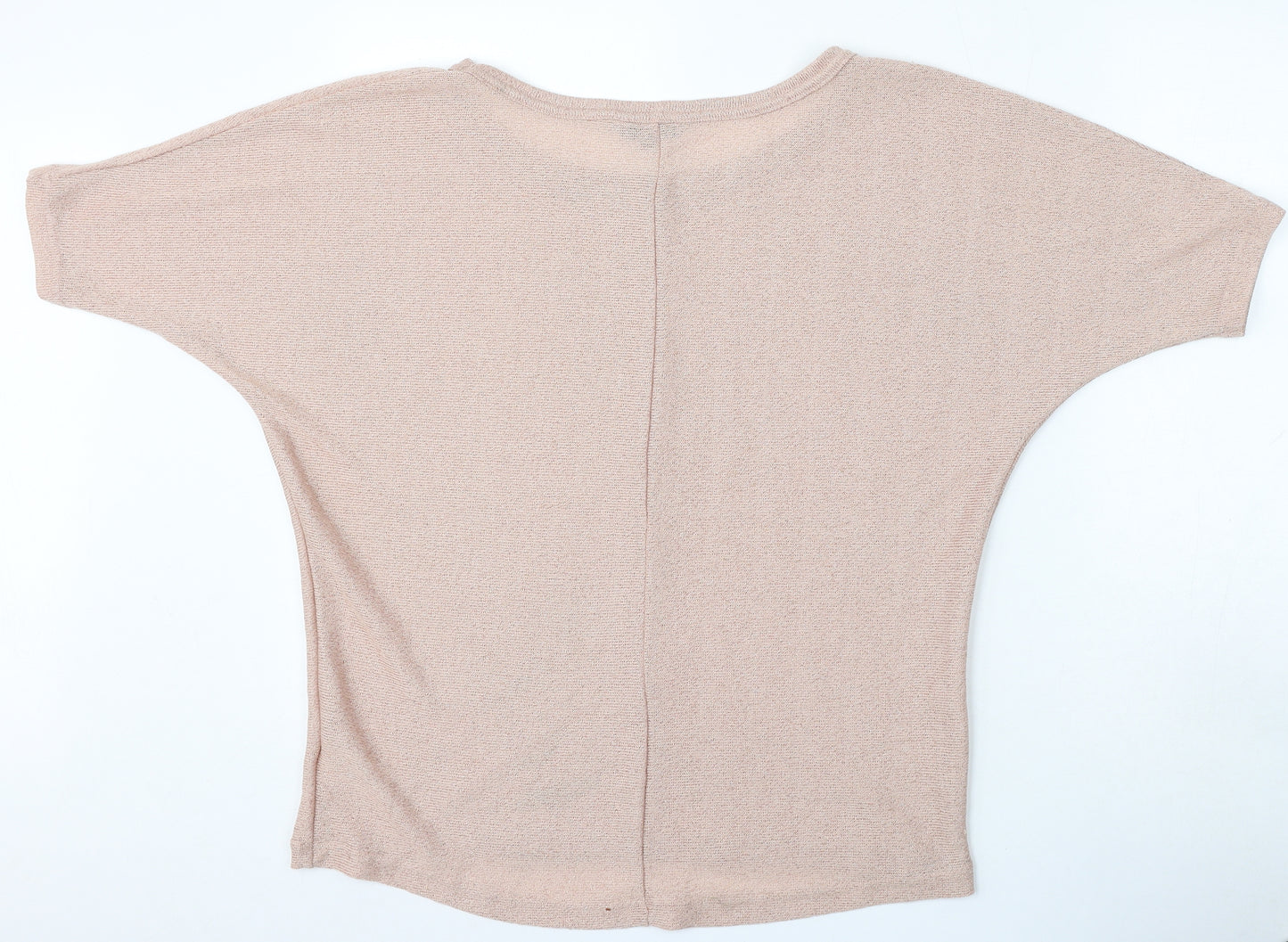 NEXT Womens Pink Round Neck  Viscose Pullover Jumper Size 8