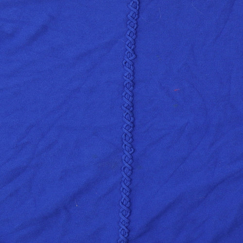 Preworn Womens Blue Round Neck  Viscose Pullover Jumper Size 16