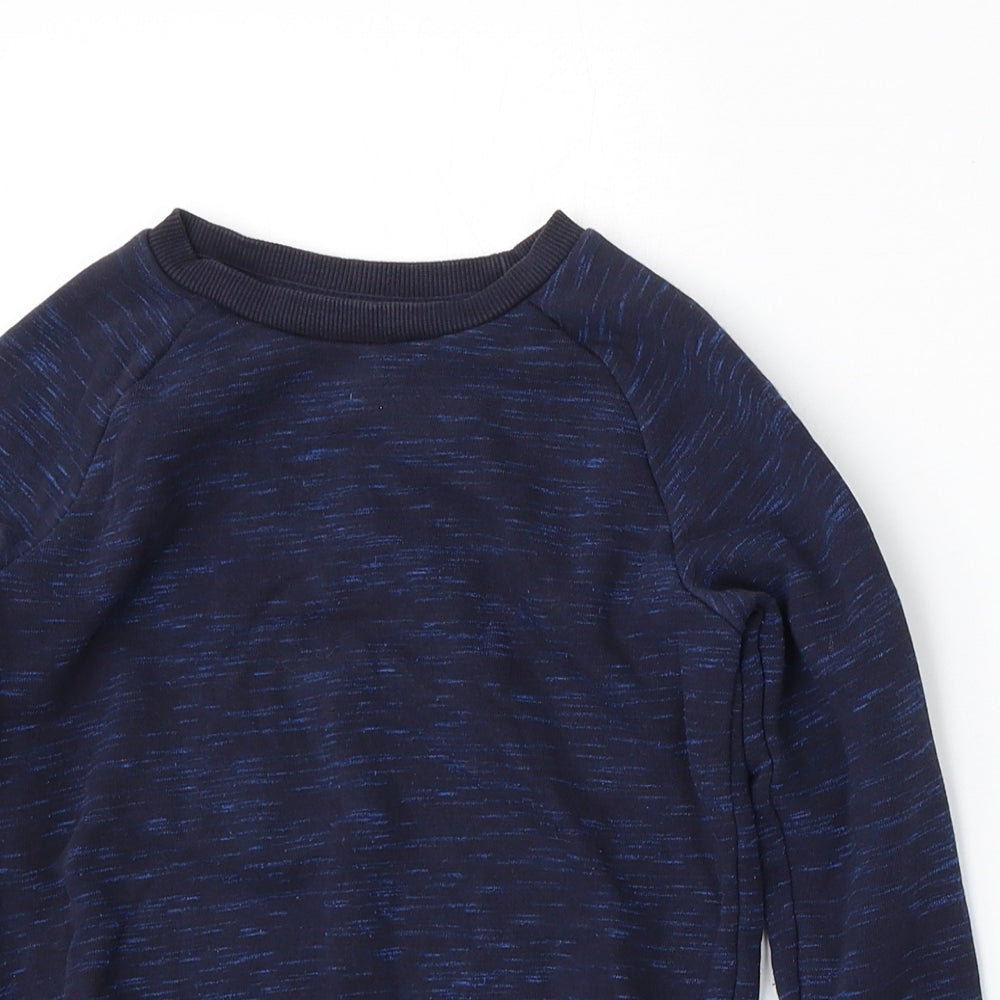 Nutmeg Boys Blue  Cotton Pullover Sweatshirt Size 3-4 Years
