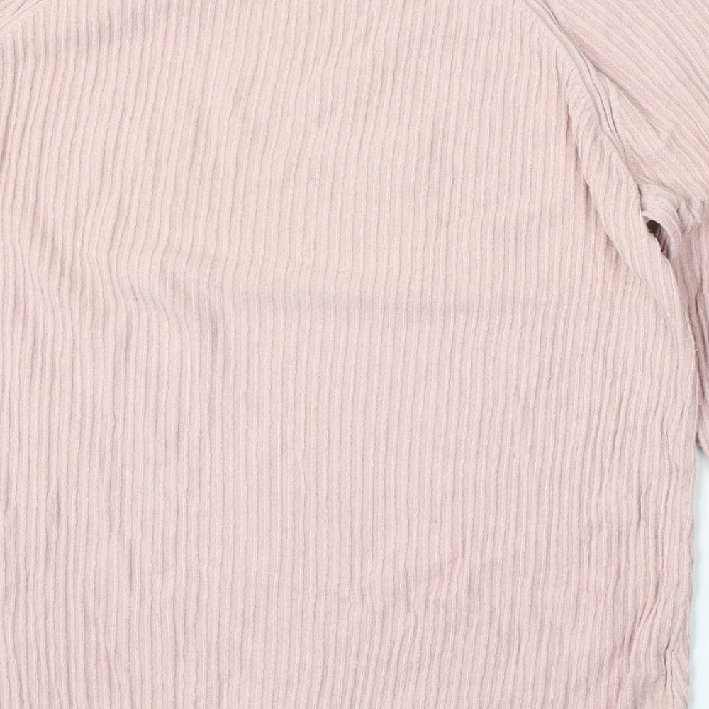 George Womens Pink Round Neck  Viscose Pullover Jumper Size 18