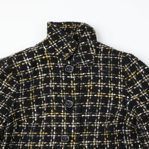 Isle Essentials Womens Multicoloured Geometric  Jacket  Size 14  Button