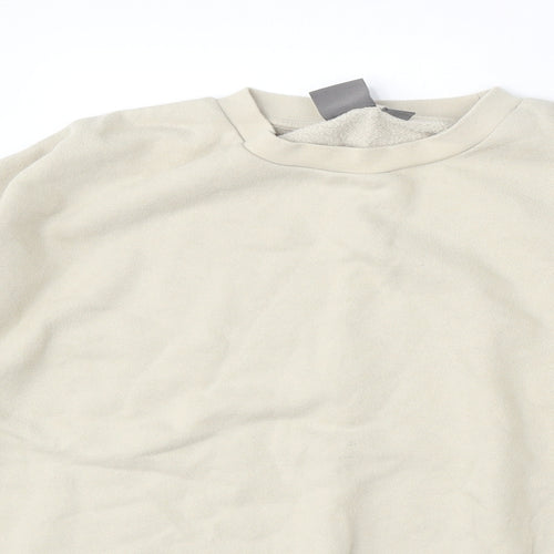 ASOS Womens Beige  Cotton Pullover Sweatshirt Size S
