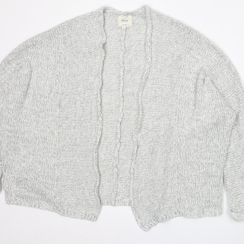 New Look Womens Grey Round Neck  Acrylic Cardigan Jumper Size M