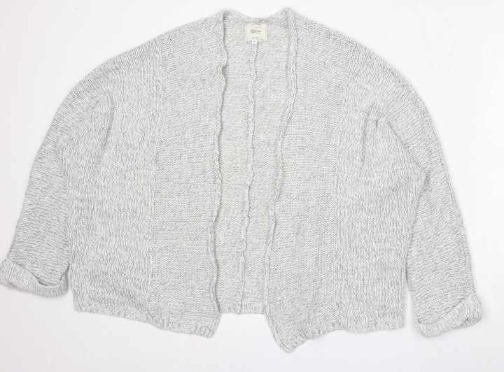New Look Womens Grey Round Neck  Acrylic Cardigan Jumper Size M