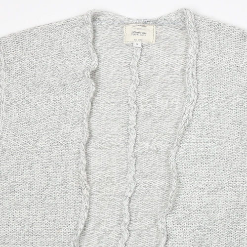New Look Womens Grey Round Neck  Acrylic Cardigan Jumper Size M