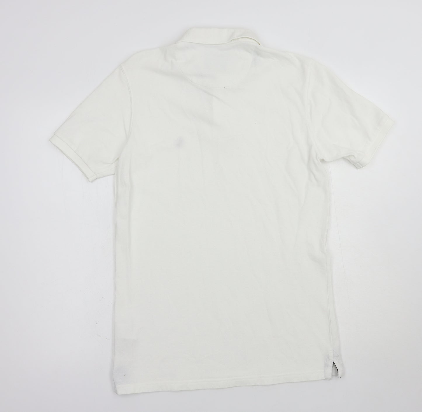 Jack Wills Mens White  Cotton  Polo Size XS Collared Button