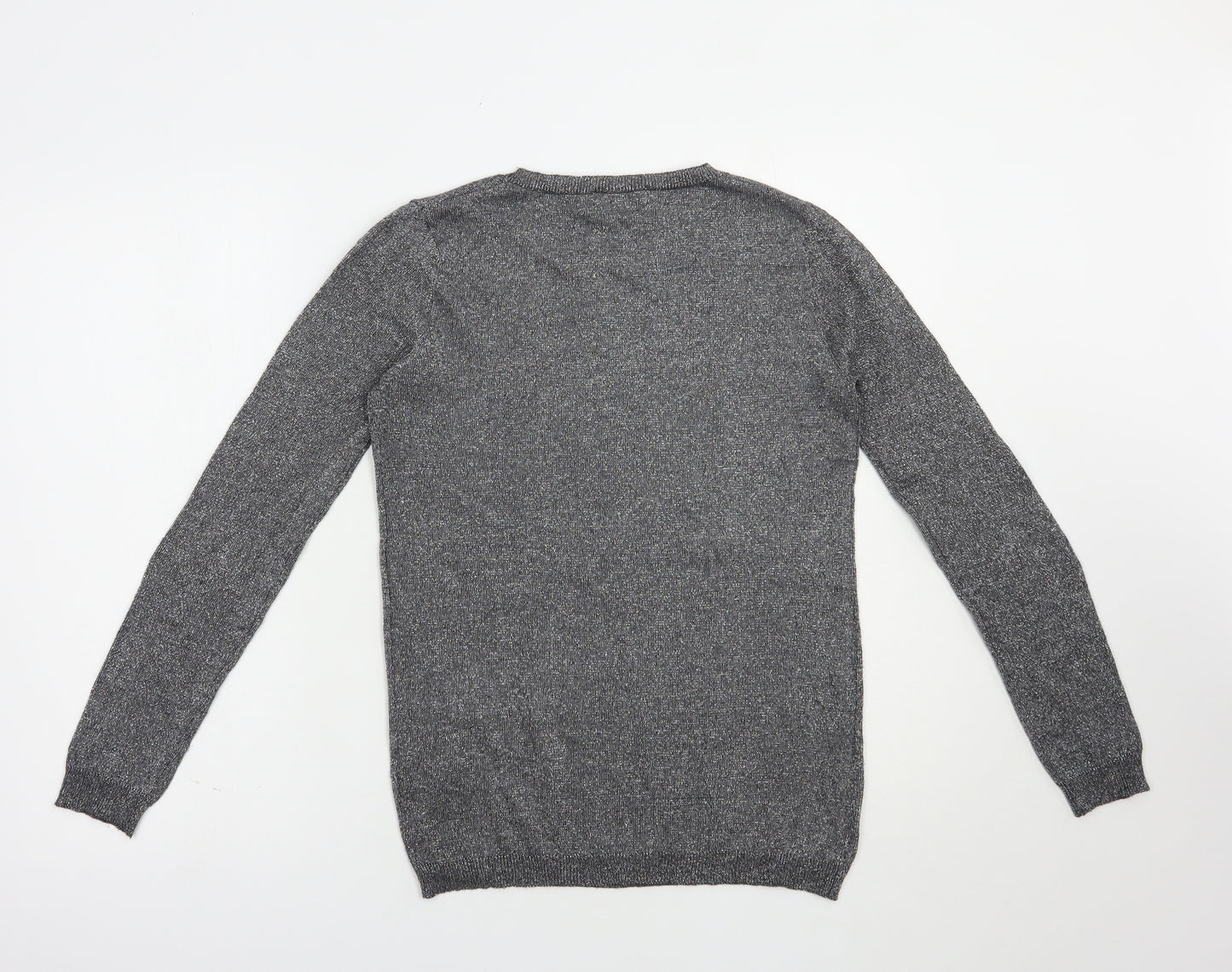 Atmosphere Womens Silver Crew Neck  Viscose Pullover Jumper Size 8