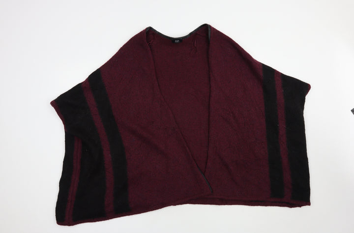 F&F Womens Purple V-Neck Acrylic Cardigan Jumper Size S