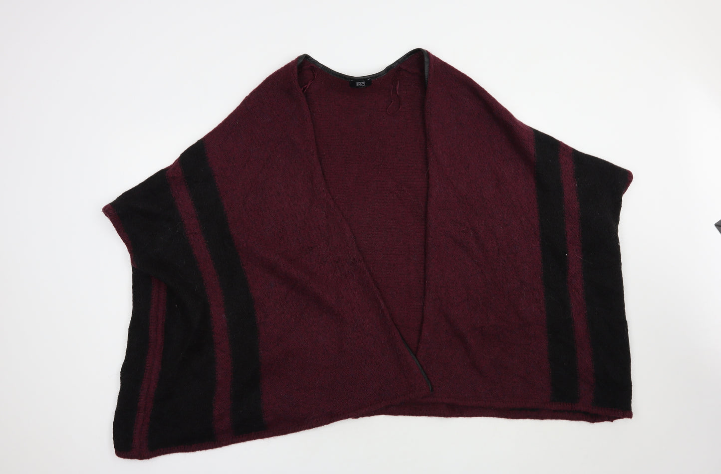 F&F Womens Purple V-Neck  Acrylic Cardigan Jumper Size S