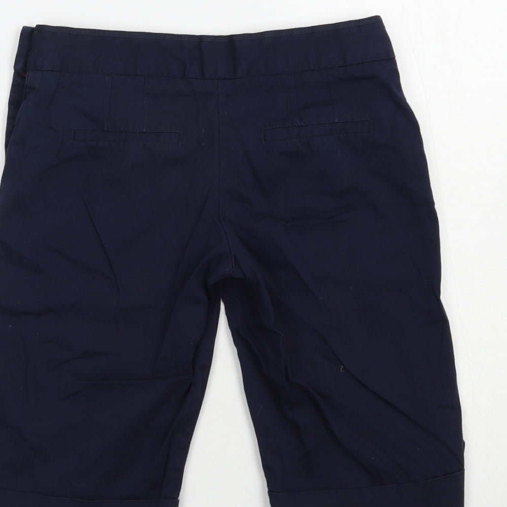 George Womens Blue  Cotton Chino Shorts Size 4 L12 in Regular Button