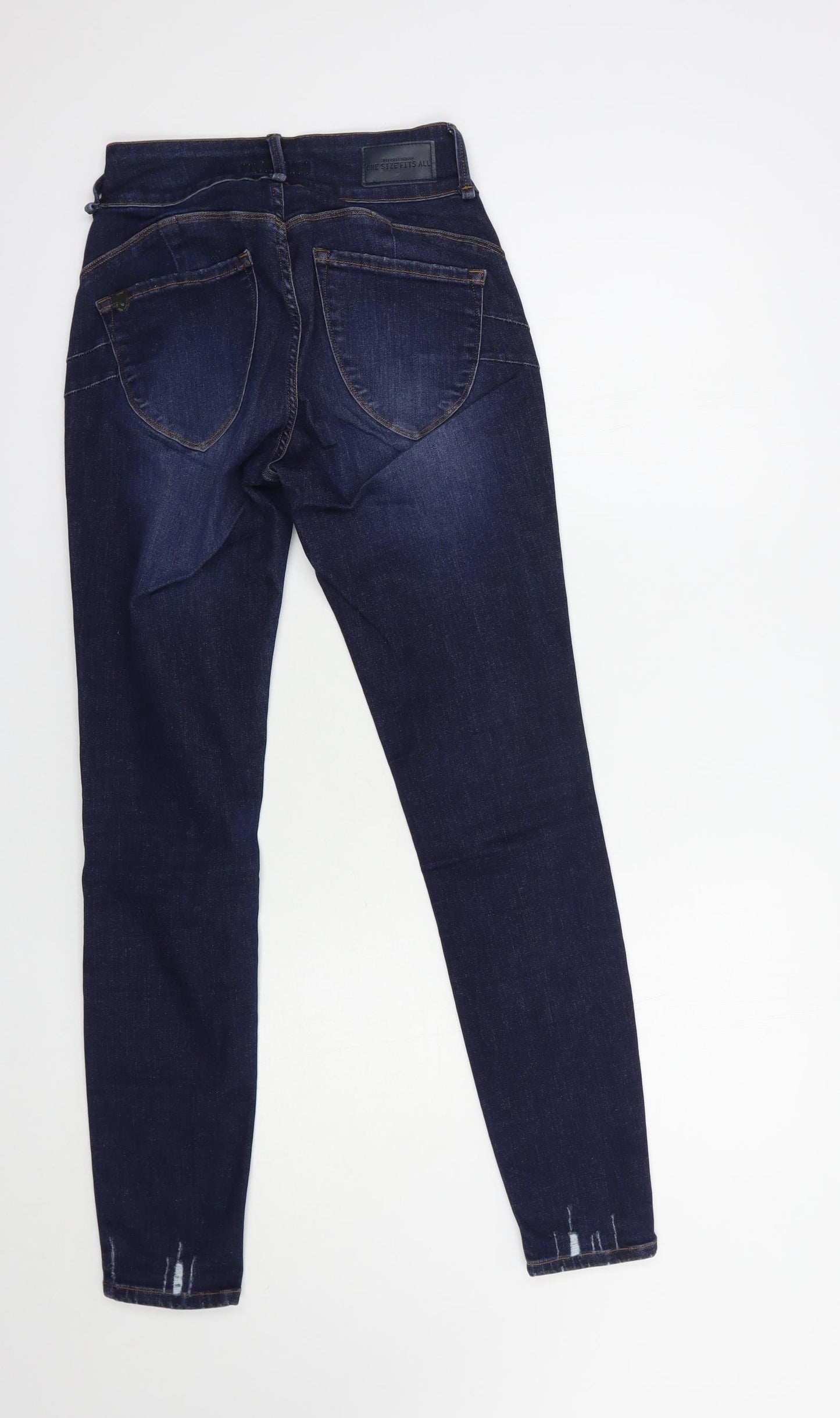 Tiffosi Woman Womens Blue  Cotton Skinny Jeans One Size L30 in Regular Button