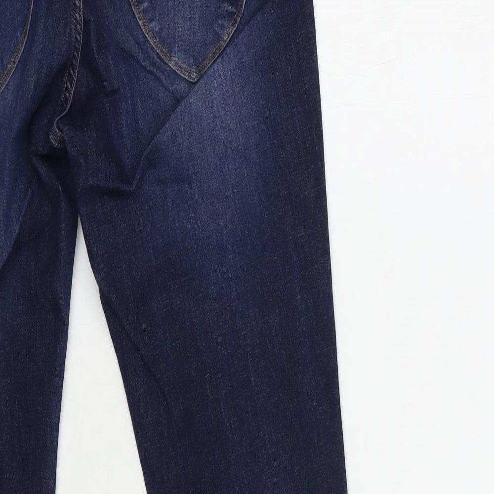Tiffosi Woman Womens Blue  Cotton Skinny Jeans One Size L30 in Regular Button