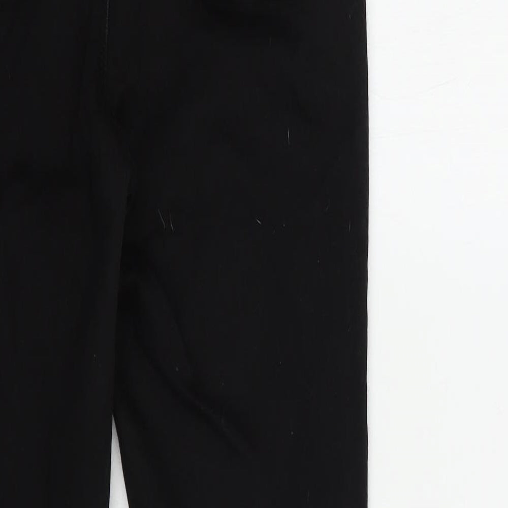 Denim Co. Womens Black  Cotton Skinny Jeans Size 14 L30 in Regular Button