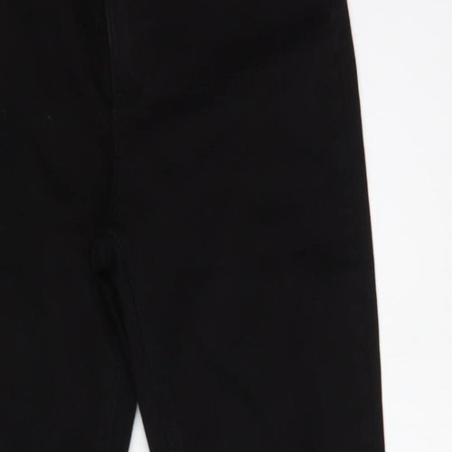 Denim Co. Womens Black  Cotton Skinny Jeans Size 12 L28 in Regular Button