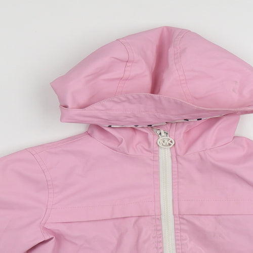 Michael Kors Girls Pink   Rain Coat Coat Size 4 Years  Zip