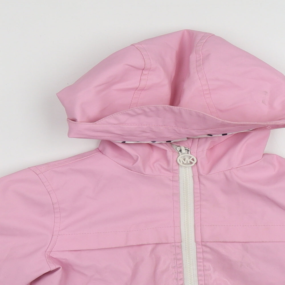 Michael Kors Girls Pink   Rain Coat Coat Size 4 Years  Zip