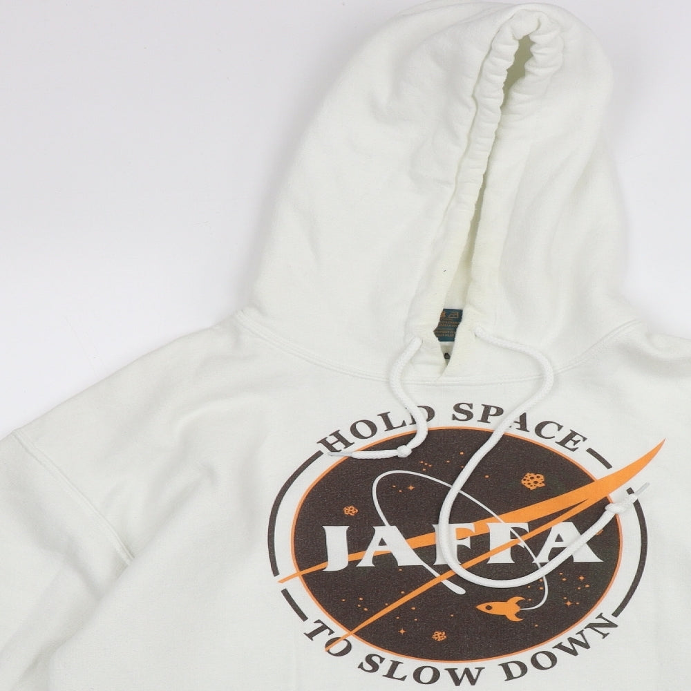 Yogscast Mens White  Cotton  Hoodie Size M