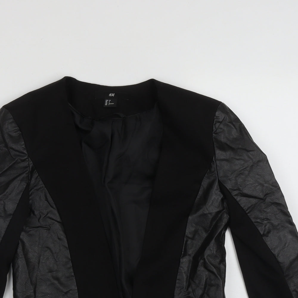 H&M Womens Black   Jacket  Size 6