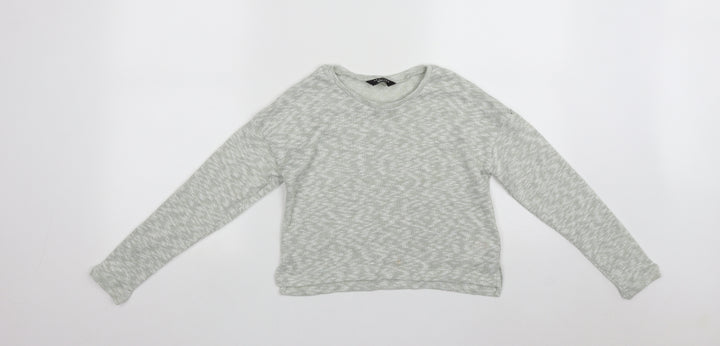 New Look Girls Green Round Neck  Polyester Pullover Jumper Size 10-11 Years