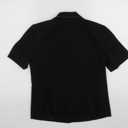 Roman  Womens Black   Jacket  Size 10  Button