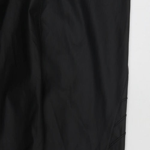 Yu&me Womens Black  Polyamide Cropped Leggings Size L L26 in