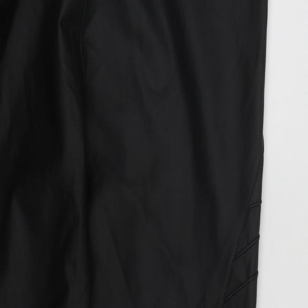 Yu&me Womens Black  Polyamide Cropped Leggings Size L L26 in