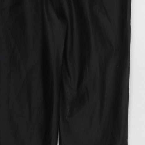 Yu&me Womens Black  Polyamide Cropped Leggings Size L L26 in