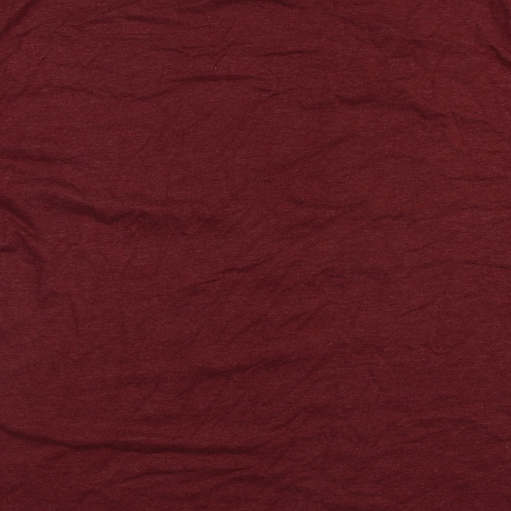 Lincoln Mens Red  Cotton  T-Shirt Size 3XL Round Neck