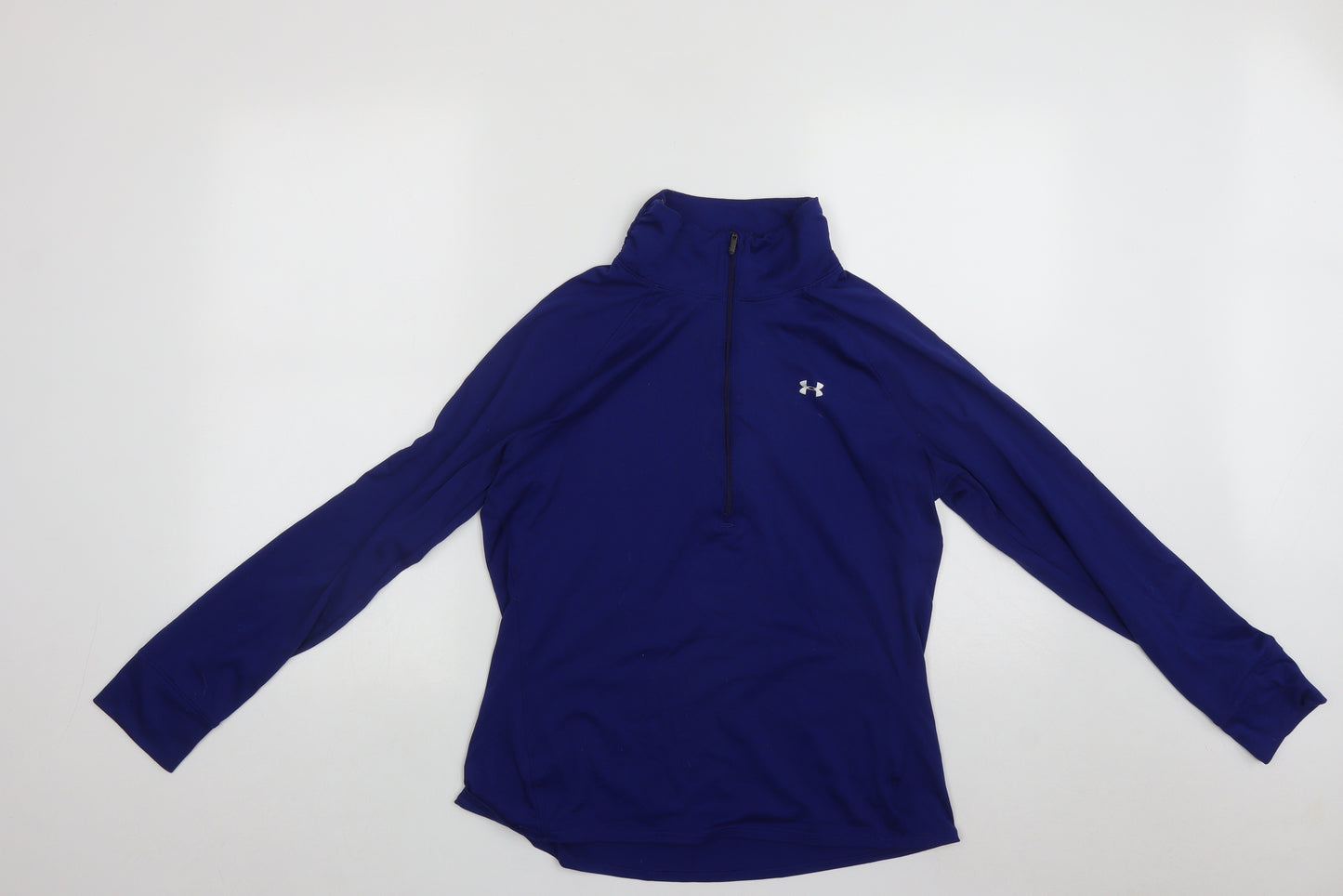 Under armour Mens Blue  Polyester Pullover Sweatshirt Size M