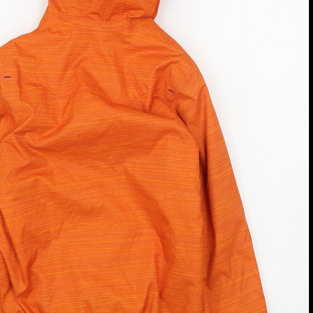 DECATHLON Boys Orange   Rain Coat Coat Size 6 Years  Zip - Reversable