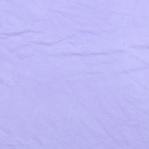 Marks and Spencer Womens Purple Boat Neck  Acrylic Pullover Jumper Size 16