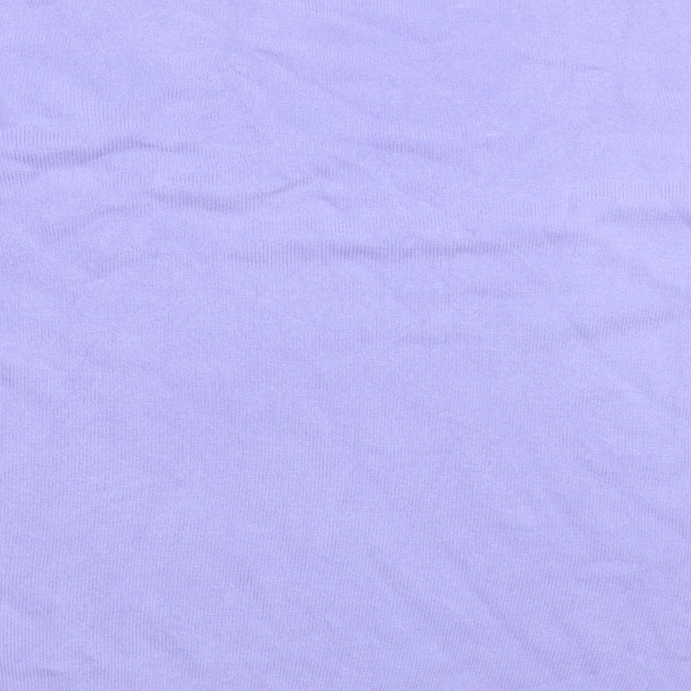 Marks and Spencer Womens Purple Boat Neck  Acrylic Pullover Jumper Size 16