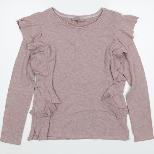 NEXT Womens Purple Round Neck  Cotton Pullover Jumper Size 10
