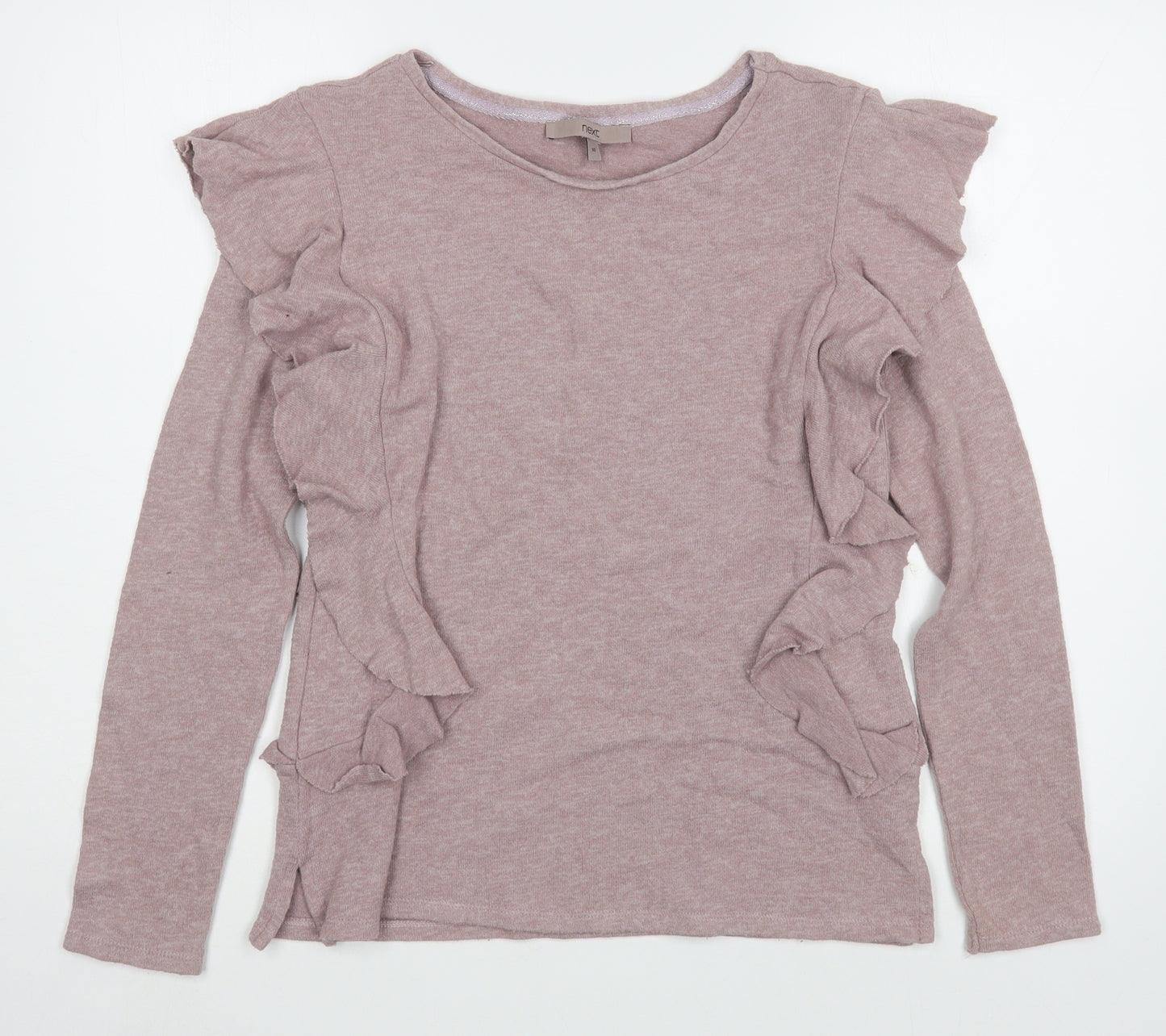 NEXT Womens Purple Round Neck  Cotton Pullover Jumper Size 10