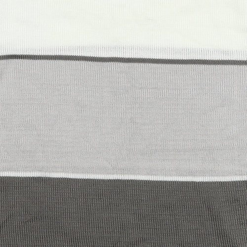 Preworn Womens Grey  Viscose Basic T-Shirt Size S Boat Neck