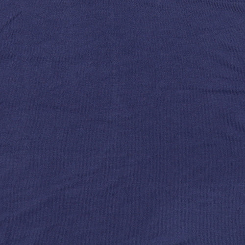 Obsession Womens Blue Boat Neck  Acrylic Pullover Jumper Size L