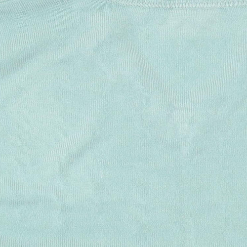 Eastex Womens Green V-Neck  Acrylic Pullover Jumper Size 20