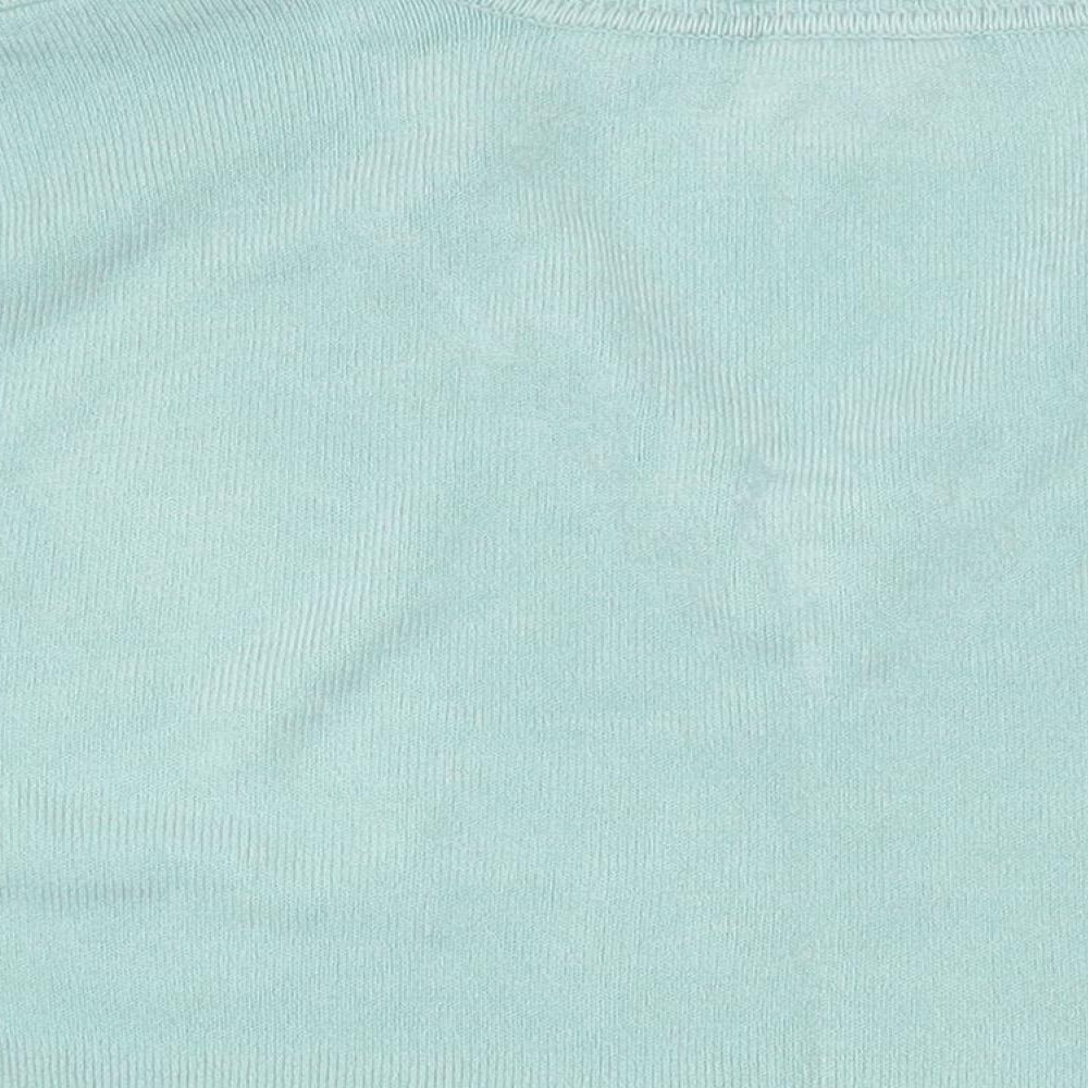 Eastex Womens Green V-Neck  Acrylic Pullover Jumper Size 20