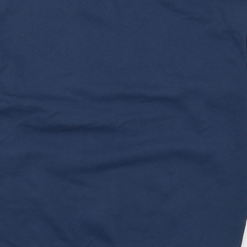 Zara Mens Blue  Cotton Pullover Sweatshirt Size S