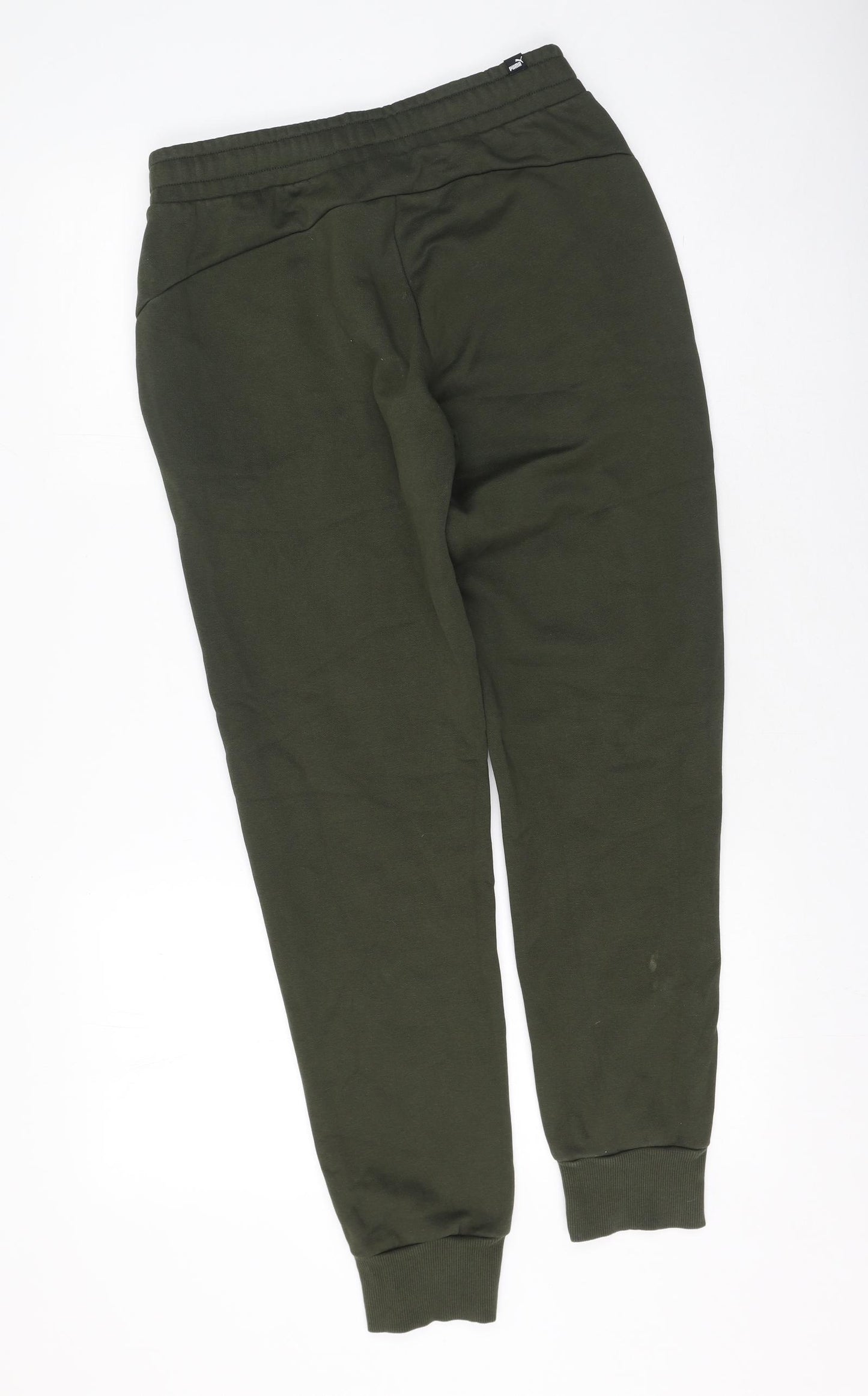 PUMA Mens Green  Polyester Jogger Trousers Size M L30 in Regular