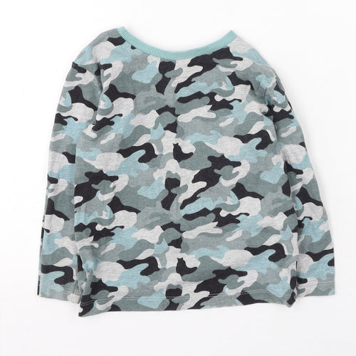 NEXT Boys Multicoloured Camouflage Cotton Pullover Sweatshirt Size 2-3 Years