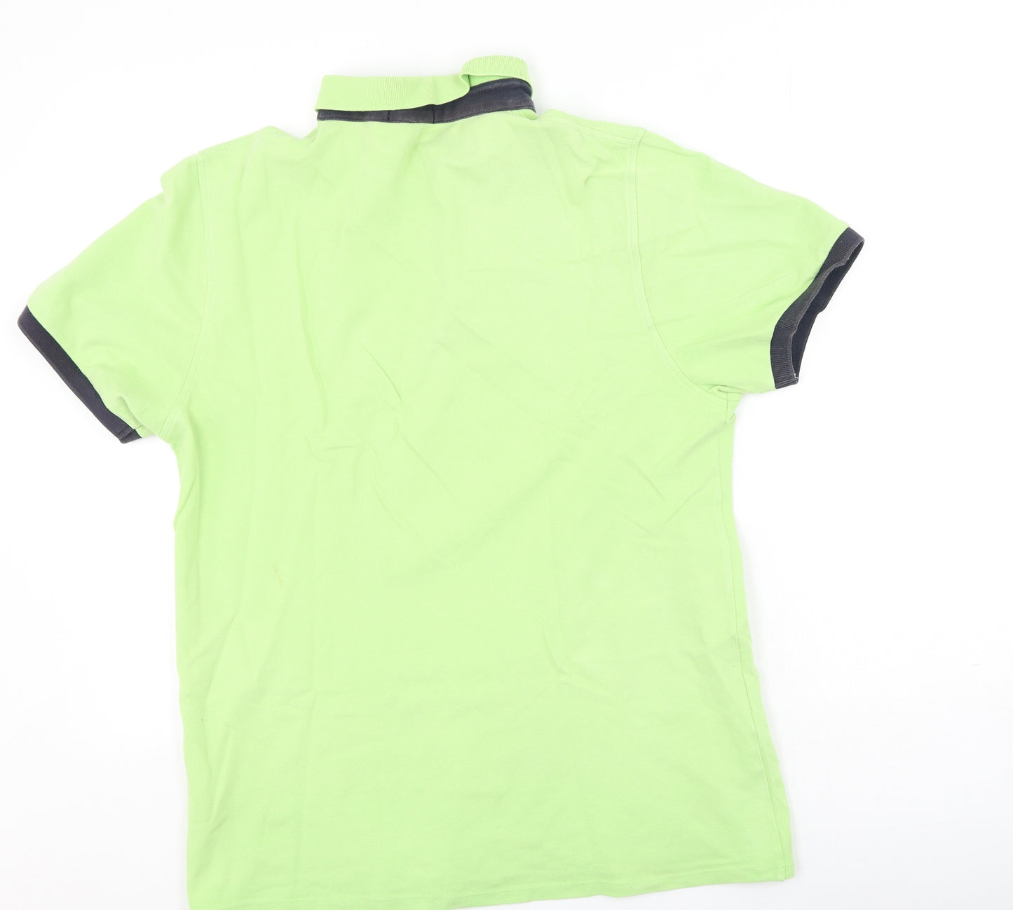 Lyle & Scott Womens Green  Cotton Basic Polo Size L Collared