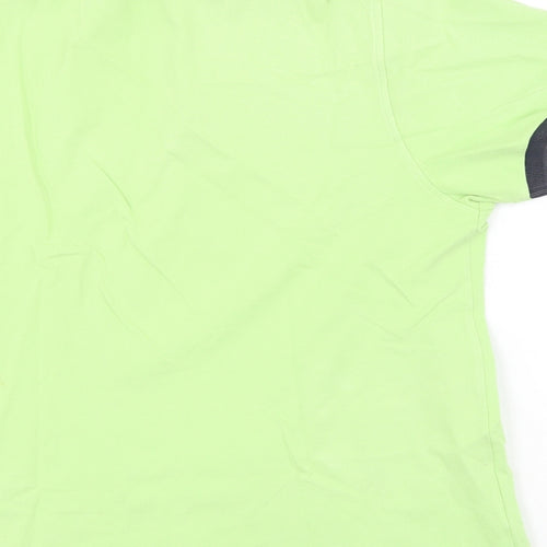 Lyle & Scott Womens Green  Cotton Basic Polo Size L Collared