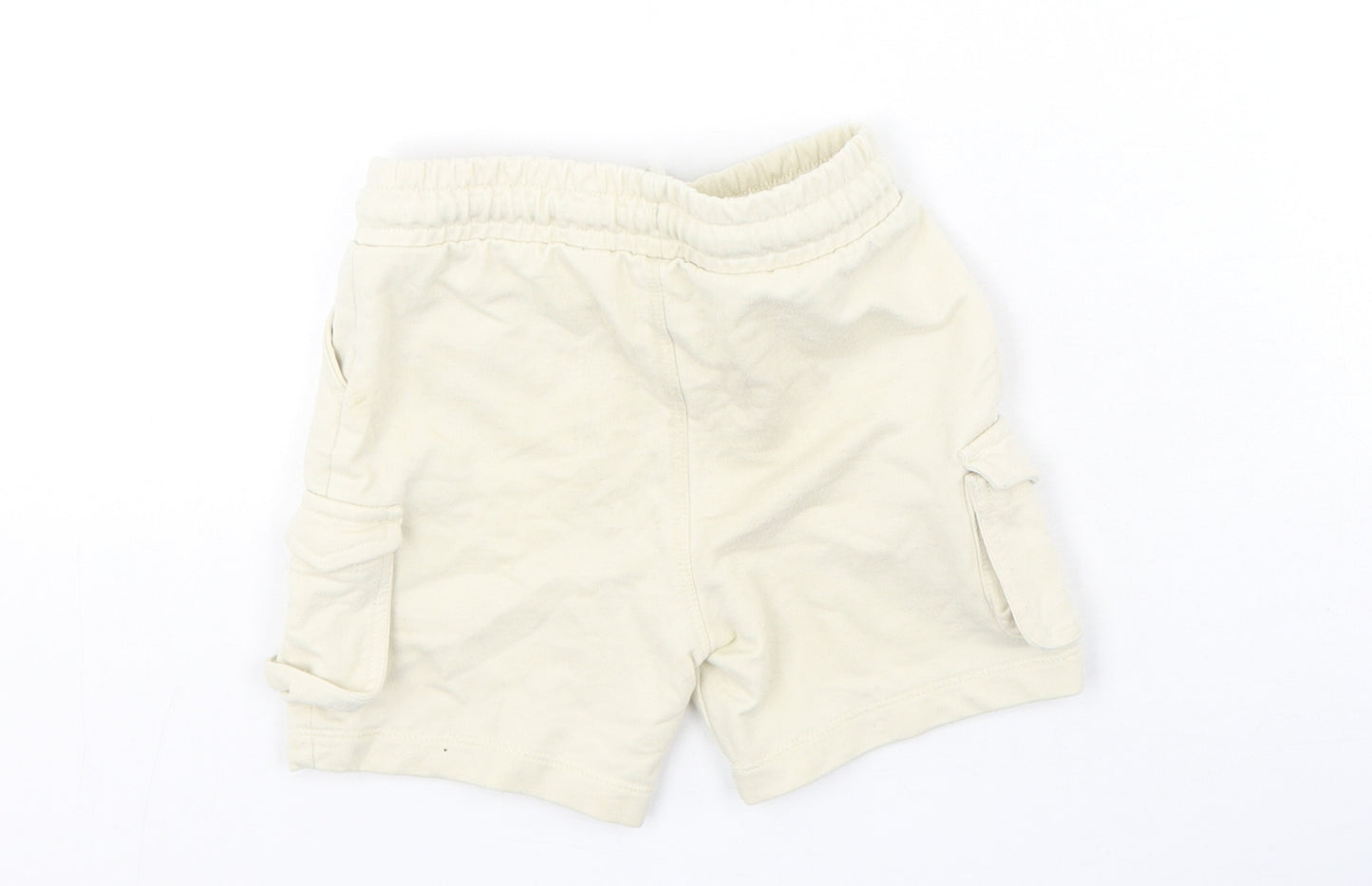 Preworn  Boys Beige  Cotton Cargo Shorts Size 2-3 Years  Regular